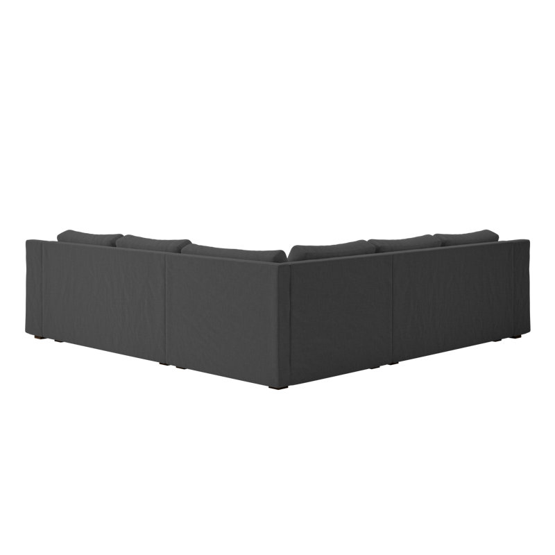 Elevate 99" Corner Sectional, Shadow Upcycled Poly