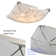 Modern Gold Ceiling Light with Square Curving Shade Dimmable