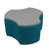 Bleu sarcelle / Gris