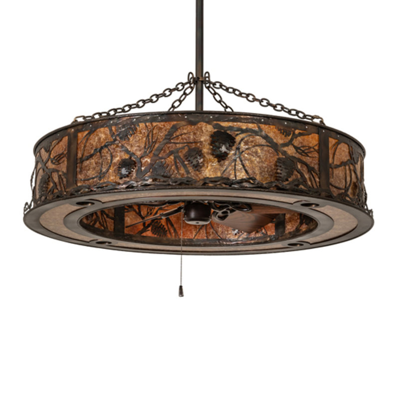 Whispering Pines Downrod Ceiling Fan