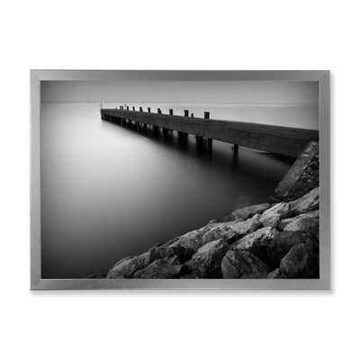 " Pier in Black and White " Color Photography Print