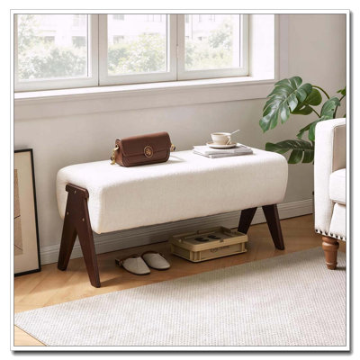 Modern Decorative Chenille Bench