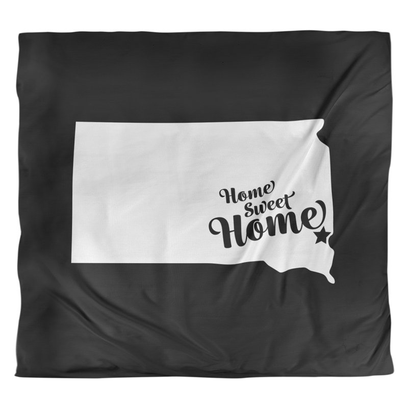 Housse de couette réversible simple Home Sweet Sioux Falls, Housse de couette pour grand lit, Rose, Microfibre