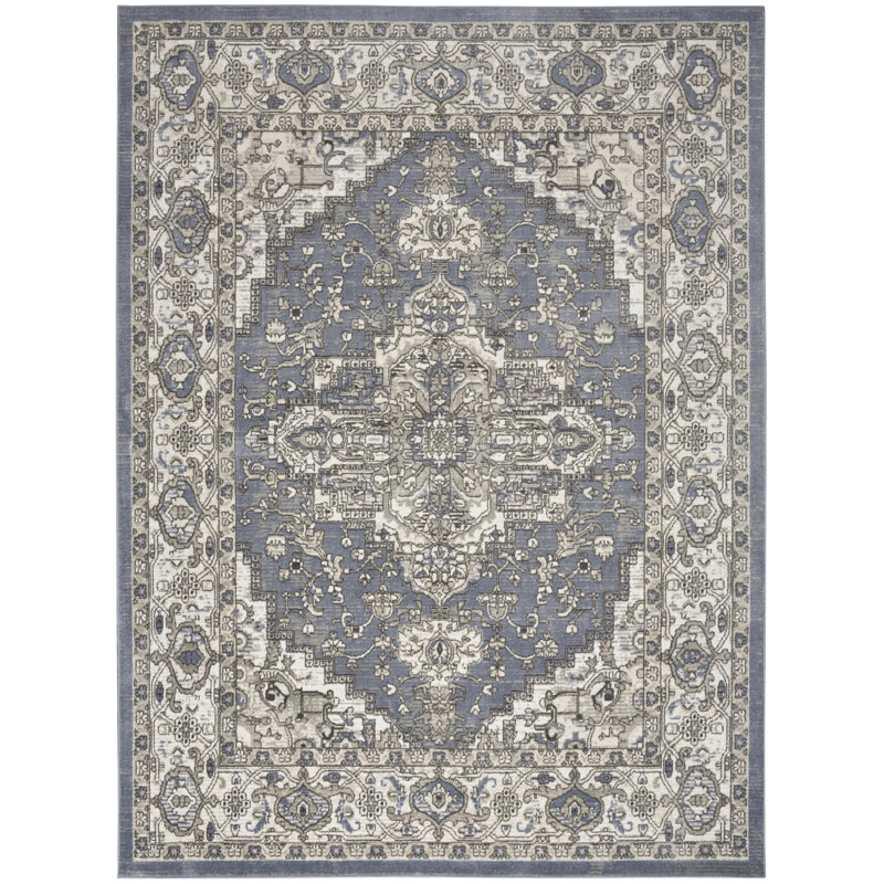 Tapis tissé à la machine Sereno, Rectangle 7 pi 10 po x 9 pi 10 po