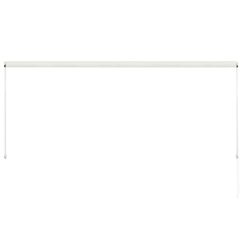 Auvent rétractable avec abri pare-soleil à chaîne Bradde, 118.1" x 59.1", Blanc uni