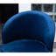 Fauteuil en velours bleu moderne avec pivot - Tissu de salon confortable et élégant-868753131