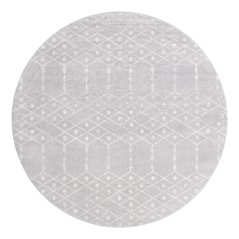 Karg Geometric Indoor Rug, Round 7'10"