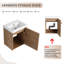 Meuble-lavabo simple 18 po avec plateau en céramique-115143619