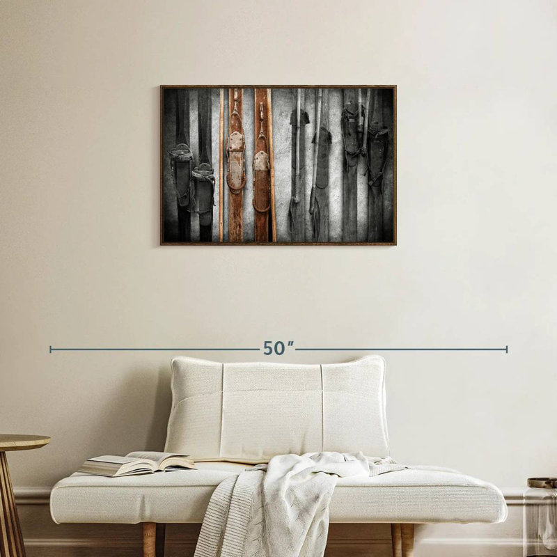 Collection de ski, Cadre flottant noyer, 31 po x 21 po