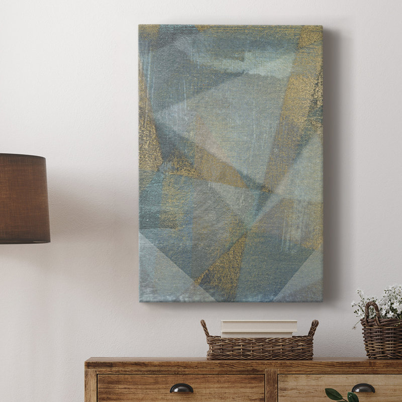Geometric Facets II -Custom Wrapped Gallery Cavas