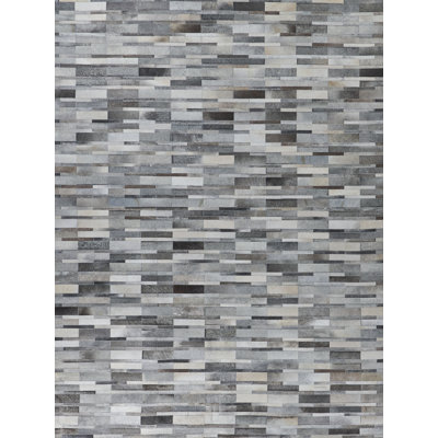 Natural Hide Cowhide Geometric Indoor Rug