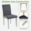 Ensemble de chaises de salle à manger pour 4 personnes, chaise de cuisine avec siège rembourré, chaise d'appoint pour salle à manger