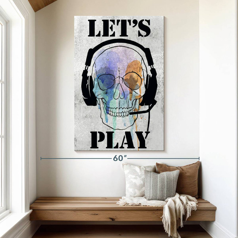 Senne Skull Games I, 51" H x 34" W