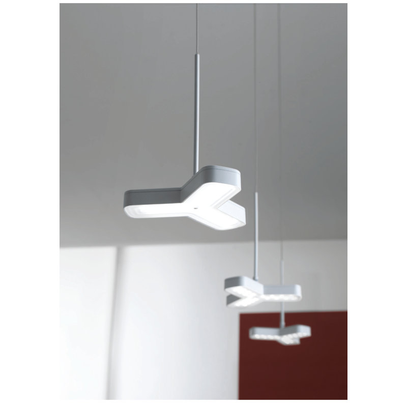 Dayton 1 - Light LED Pendant, Lacquered frosted white