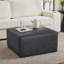 Repose-pieds rembourré en cuir PU Orrey-891622010