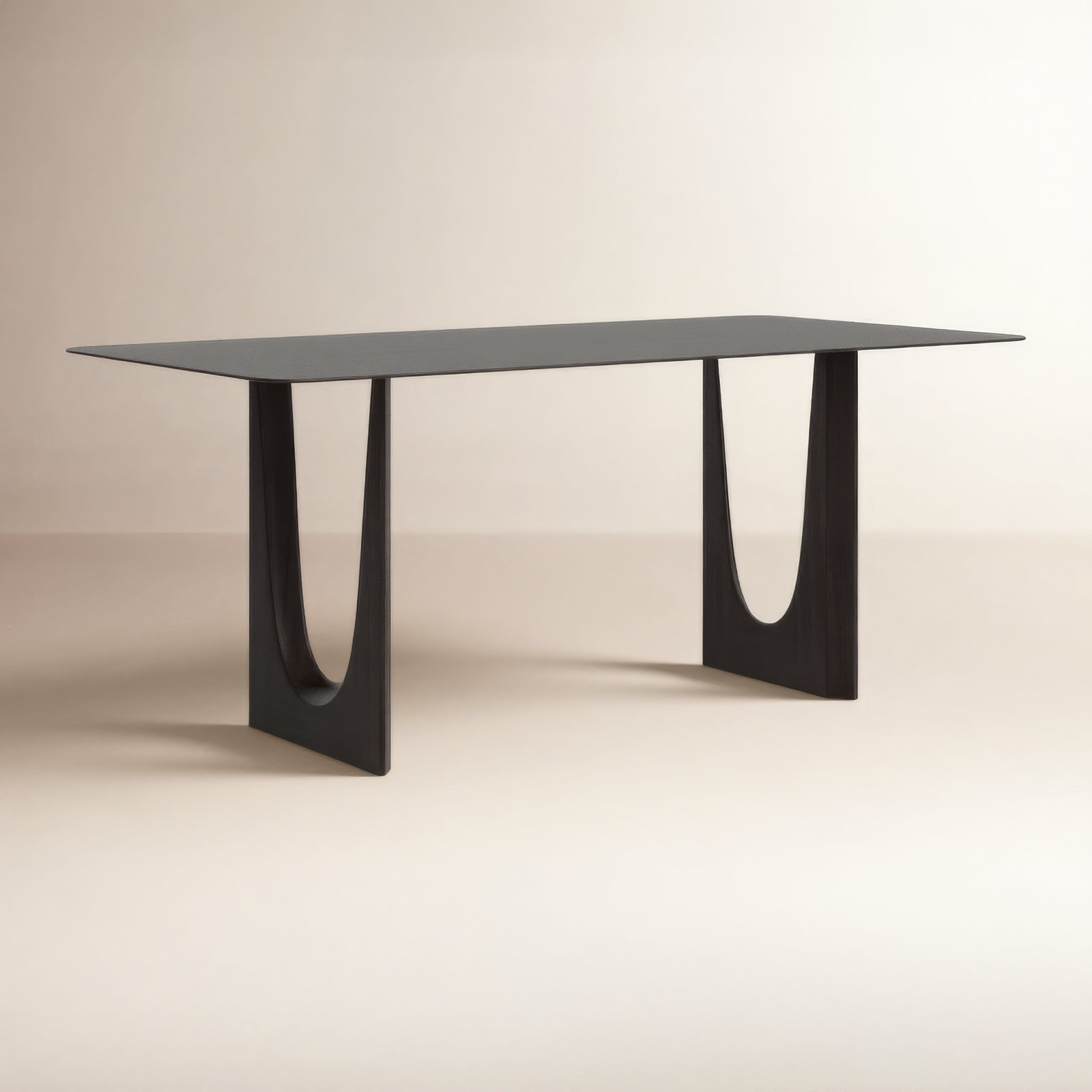 Ella 72" Dining Table, Caviar
