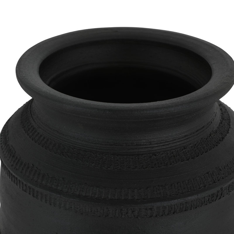 Astra Vessel Black Terracotta