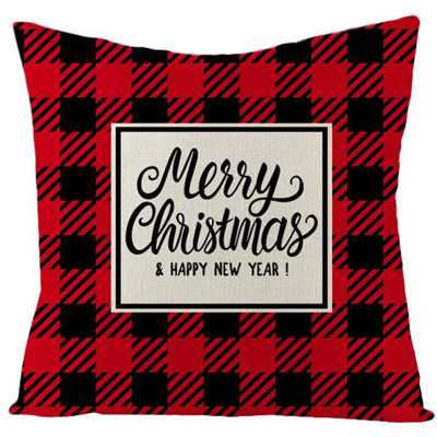 Housse de coussin de Noël décorative de Noël