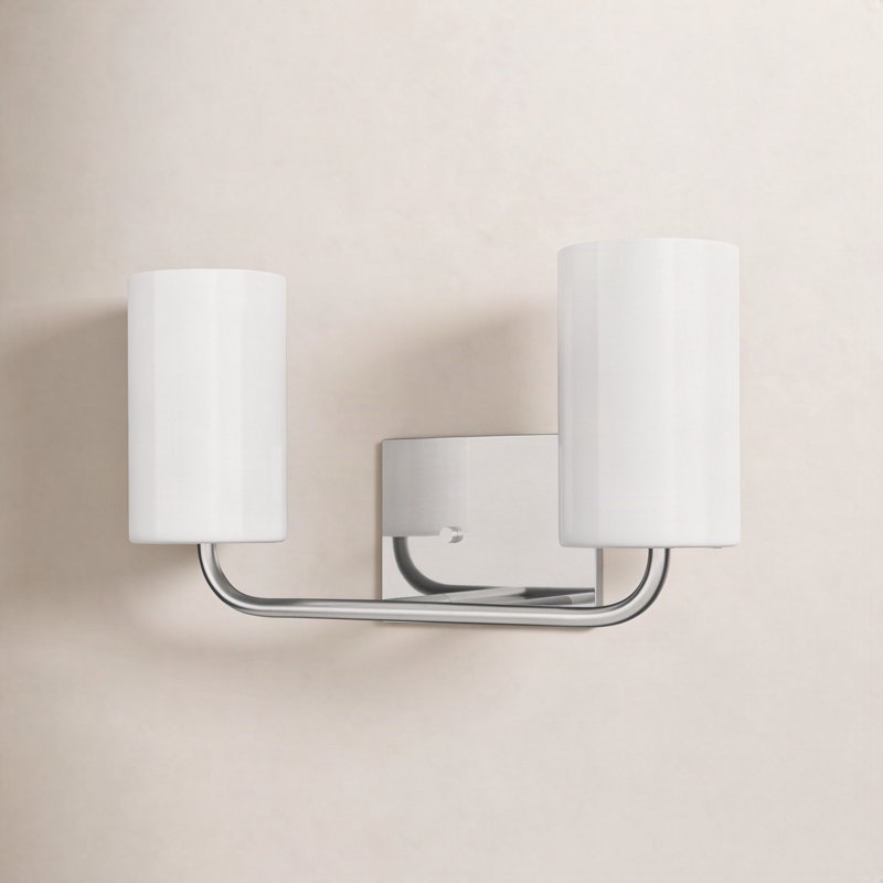 Georgia Vincente 2 - Light Vanity Light, No, Brushed Steel
