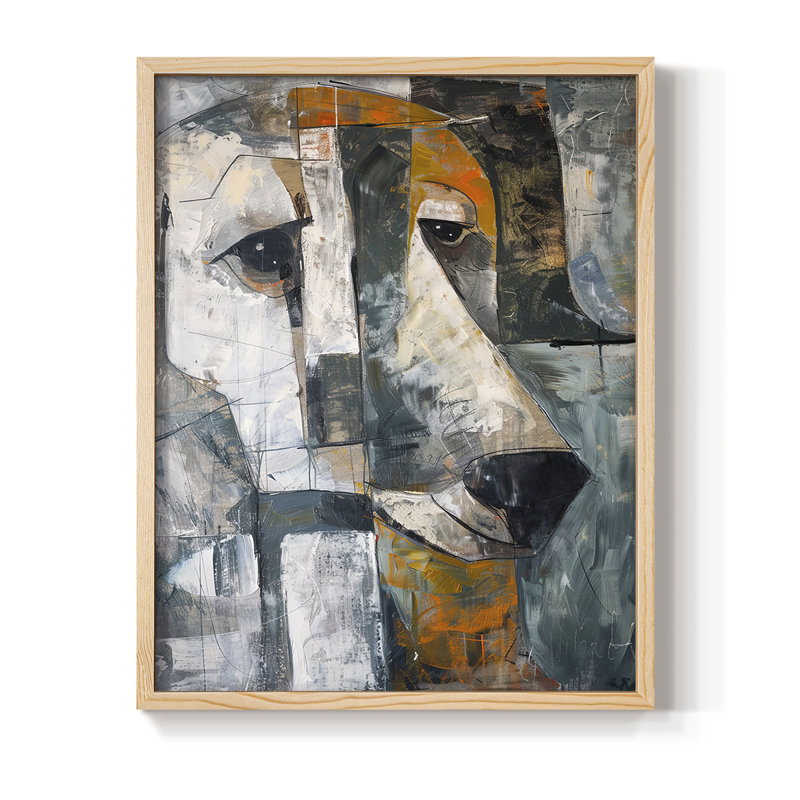 ANIMALS Series Cxx, reproduction encadrée - bois massif, H 30 po x l 24 po