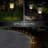 Black Low Voltage Solar Powered Integrated LED Pathway Light Pack