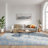 Nourison Botanical Washables 5' x 7' Blue Multicolor Farmhouse Indoor Rug-1439177396-1439136590