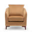 Upholstered Barrel Chair with Footstool-1488768570