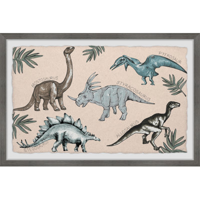 Boussingault The Age Of Dinosaurs Framed Print