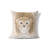 Lil Lying Leopard Tile Taupe Throw Pillow-107792357