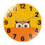 Horloge murale 12 po ronde en verre trempé avec mouvement à quartz silencieux-1777684546