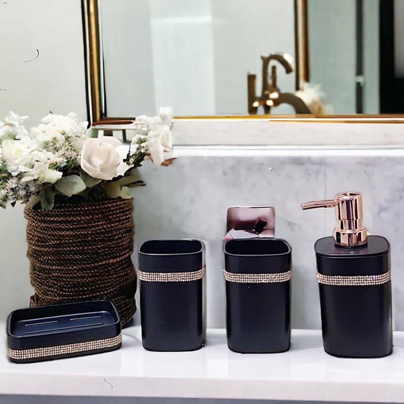 Alexsia Ceramic Bathroom Accessory Set