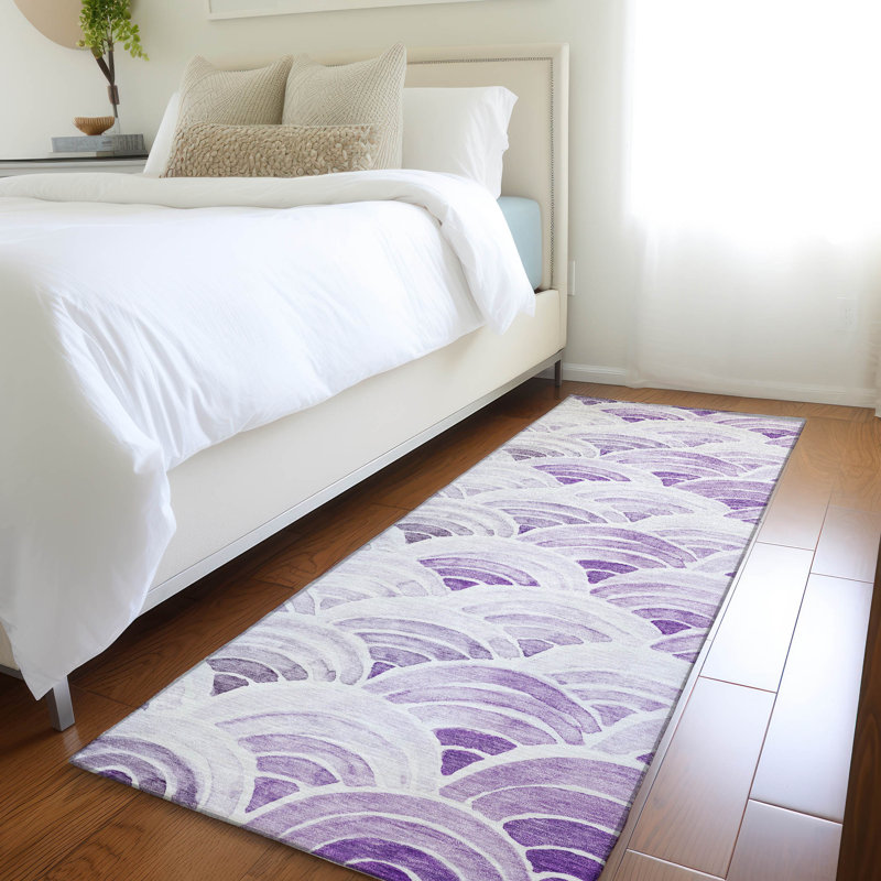  Rectangle Cerrito Area Rug with Non-Slip Backing, Runner 2'3" x 7'6"
