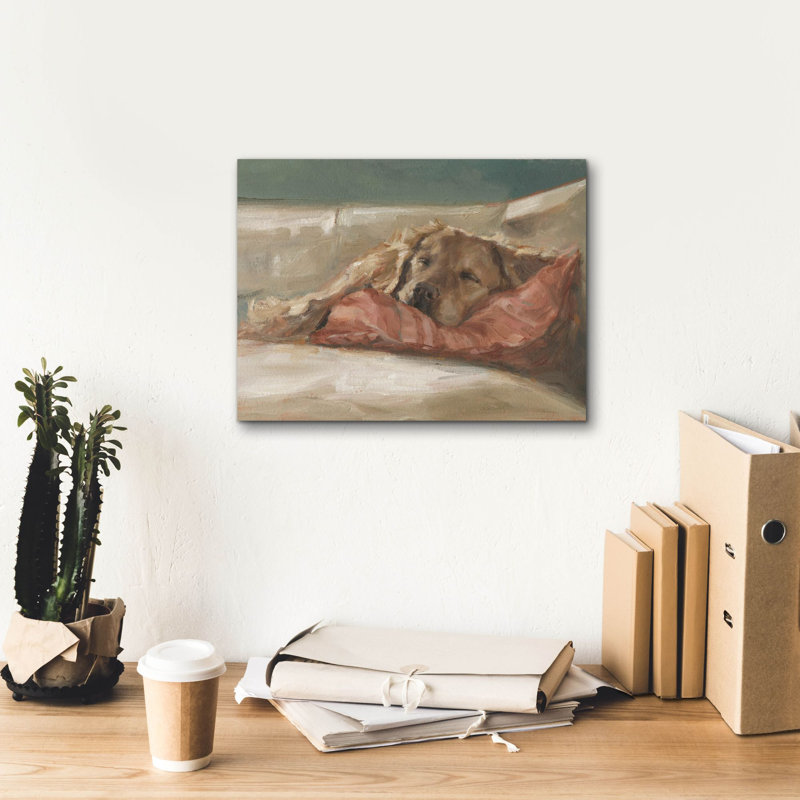 «Traditional Canine Portrait 2» par Ethan Harper, art mural sur toile, H 12 po x l 16 po