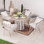 Ensemble repas extérieur pour 4 personnes avec coussins-724157736
