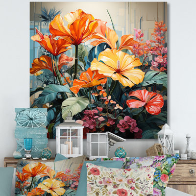 Vibrant Botanical Plants Symphony II