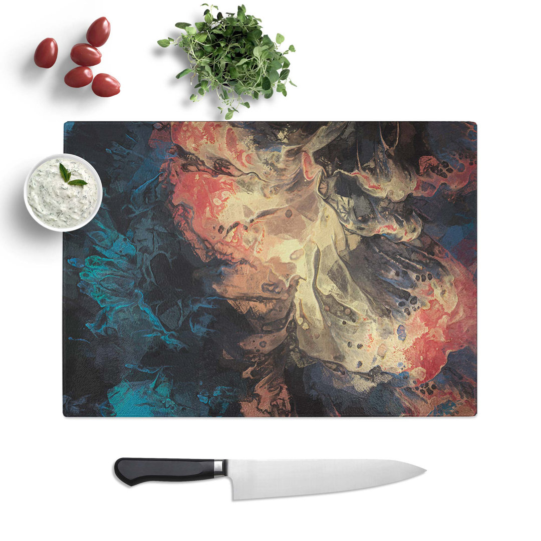 Glass Forgotten Dreams in Abstract Chopping Board