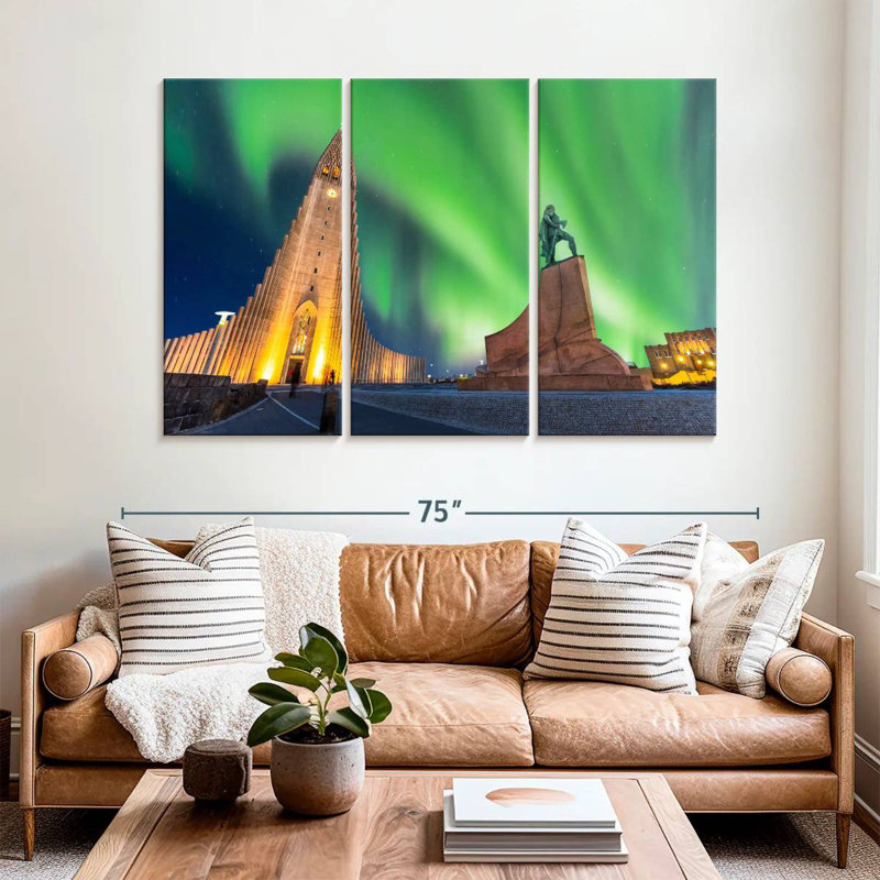 Hallgrimskirkja Aurora, H 42 po x l 65 po