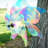Striped Iridescent Pinwheel