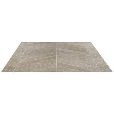 New Rock 4x21 Chevron Matte Porcelain Tile
