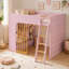 Lit mezzanine avec tablettes de rangement Leonide-133481532-133481534