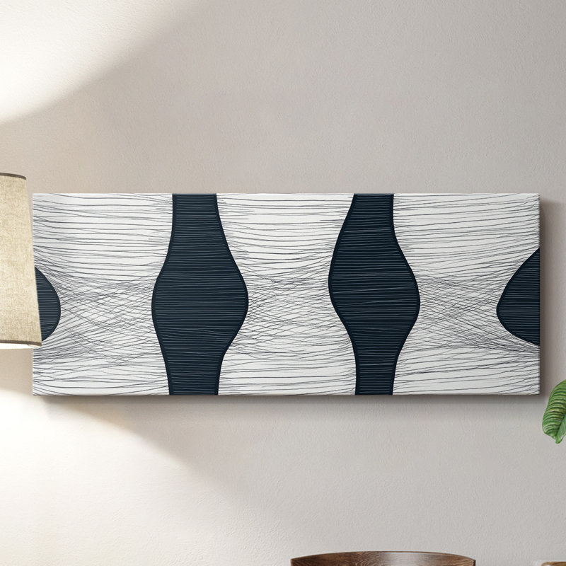 Toile tendue avec châssis abstrait 8 # XL-Abstract Series, H 12 po x l 30 po