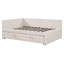 Lit de jour rembourré en L pleine grandeur avec lit gigogne escamotable et ports USB-1872283547