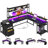 Mobean L-Shaped Computer Desk with Power Outlet-1875394626