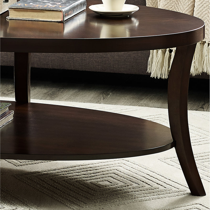 3 tables basses avec tables de bout en placage de bois de bouleau rond, grande tablette, pièce essentielle de salon et rangement spacieux, option moderne