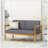 GAVIN Acacia Wood Outdoor Loveseat With Water-Resistant Cushions And Slat Design, Perfect For Patio And Garden