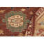 Tapis oriental rouge / brun clair en laine noué à la main 9 pi 8 po x 13 pi Dorr