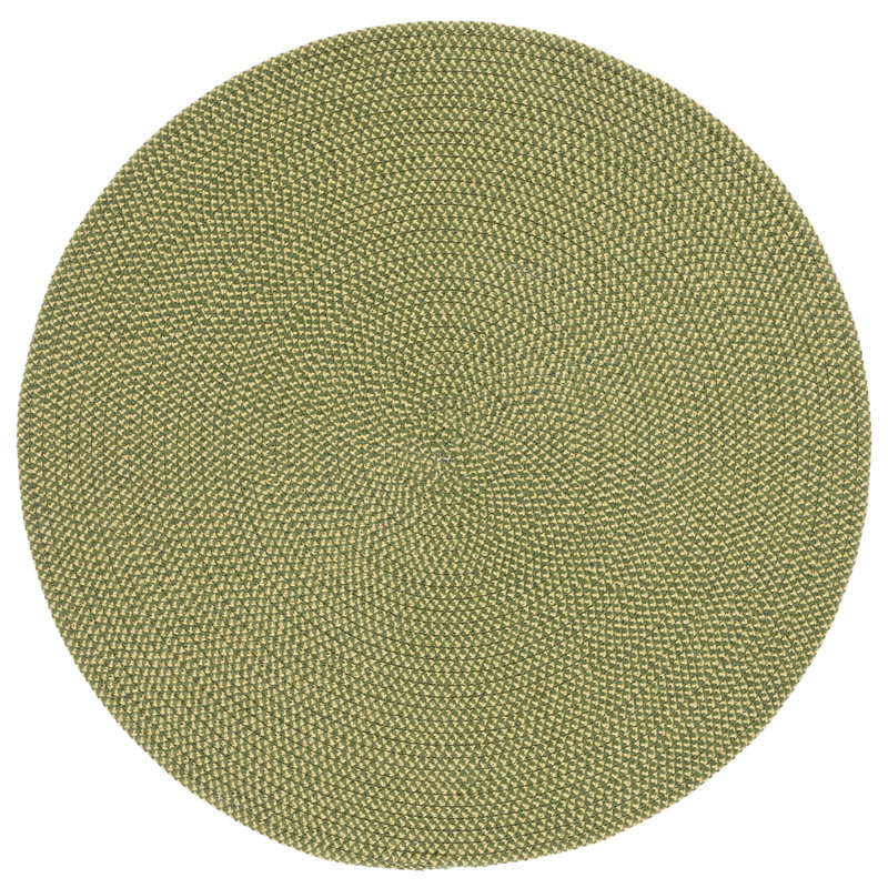 Tapis performance tressé à la main, Rond 5 pi