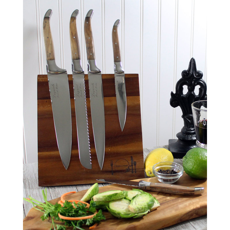 Laguiole 5 Piece Knife Set with Storage