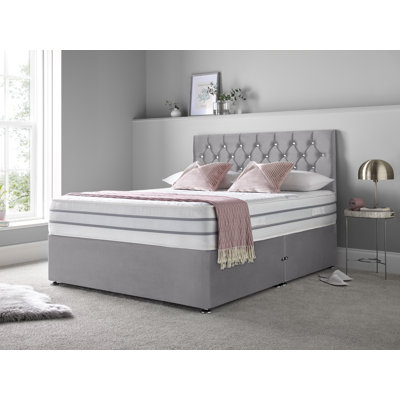 Boltwood Upholstered Divan Bed with Mattress