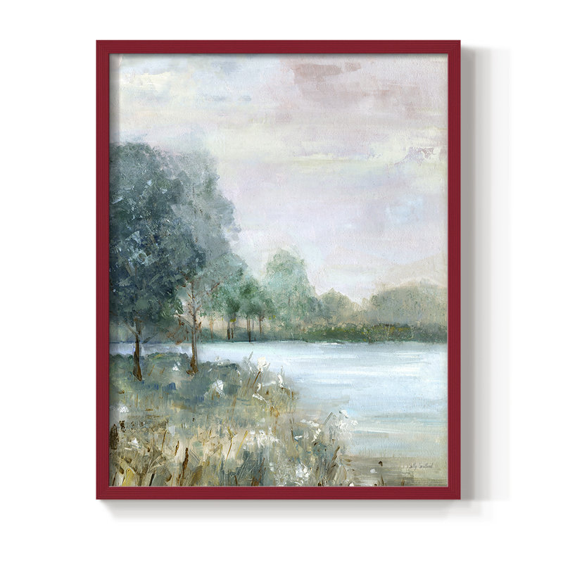 «Blue Hour», reproduction encadrée - bois massif, H 30 po x l 24 po, Rouge